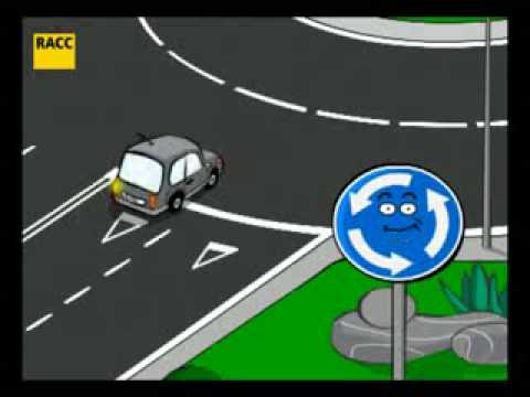 cuando se pone el intermitente en una rotonda