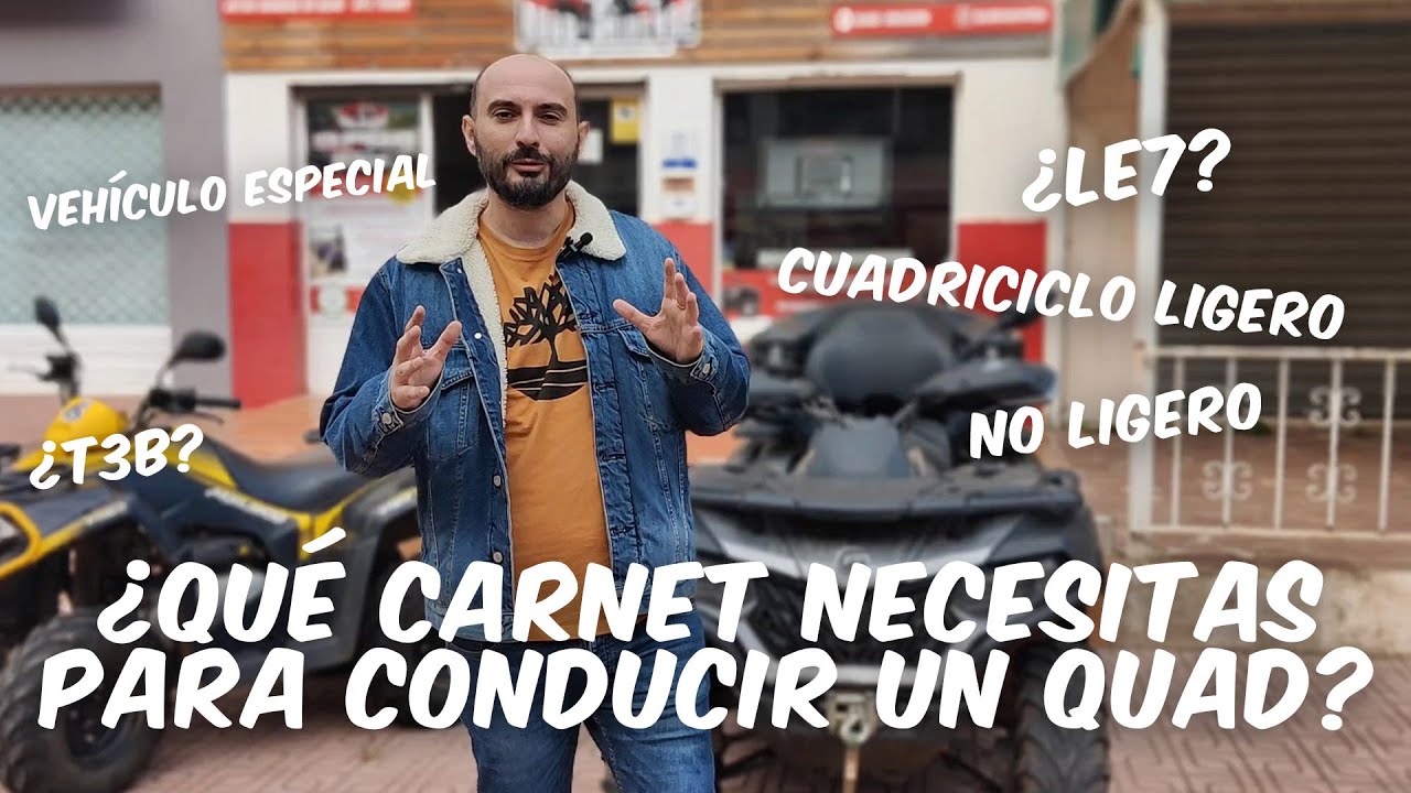 que carnet se necesita para conducir un quad de 500cc