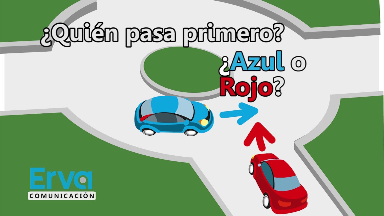 quien tiene preferencia en una rotonda de dos carriles