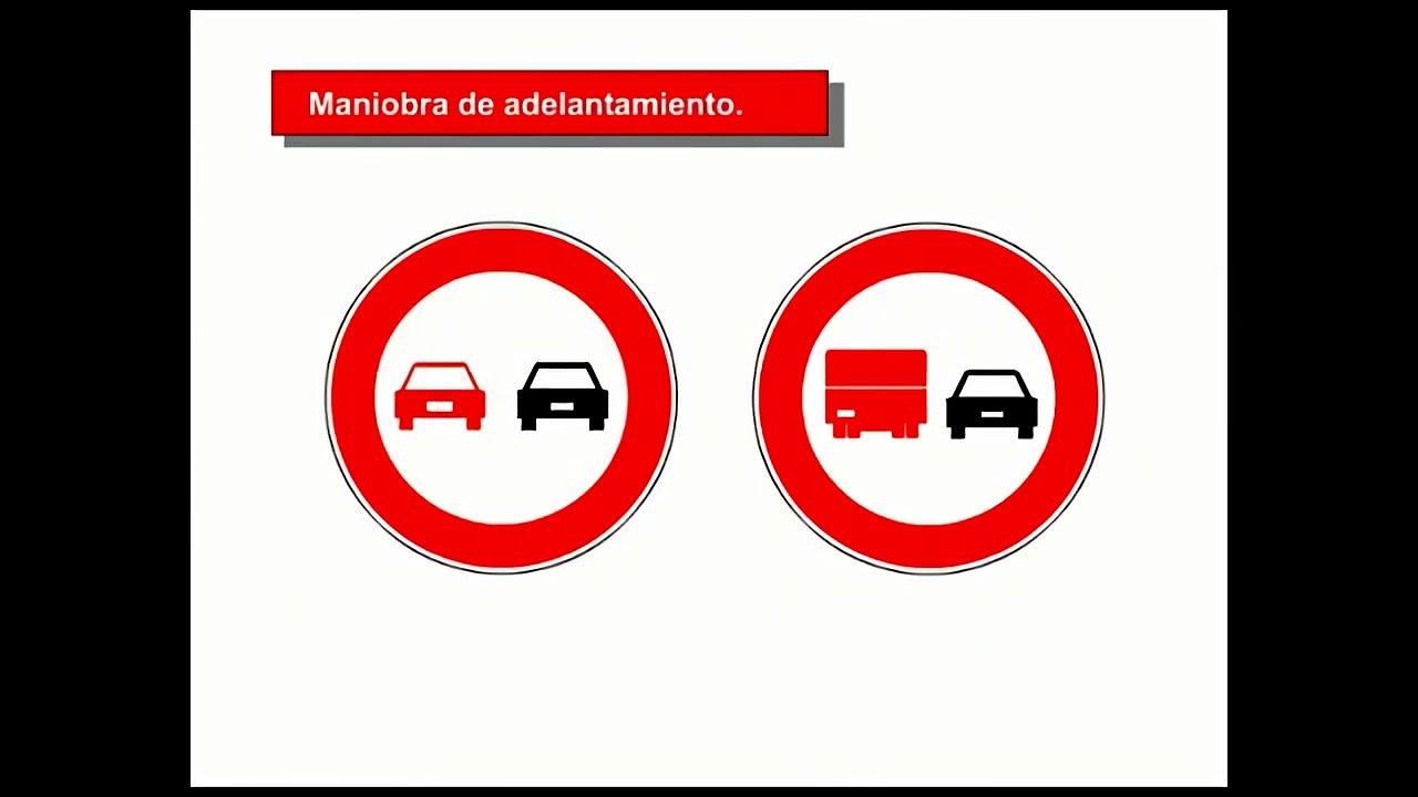 a que vehiculos prohibe el adelantamiento esta señal
