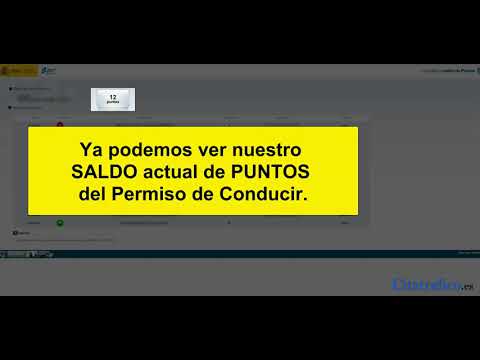 certificado de puntos carnet de conducir