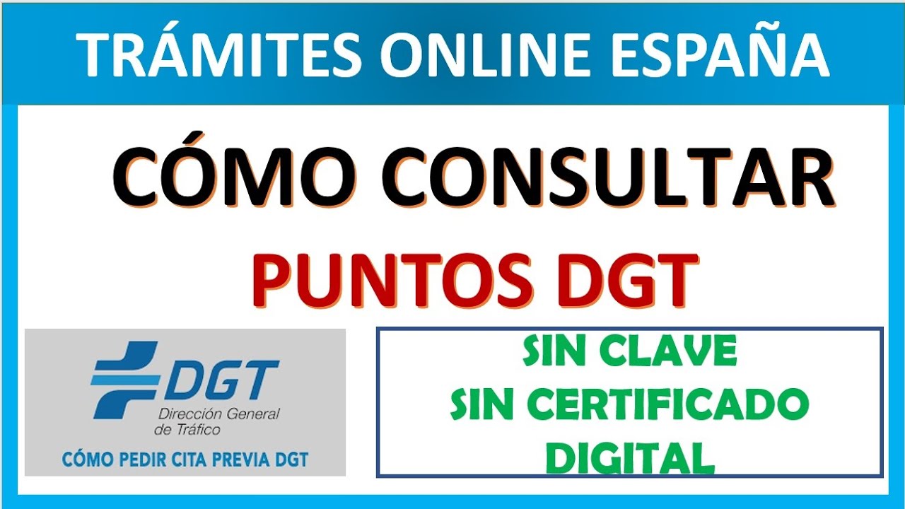 como saber los puntos del carnet de conducir sin clave