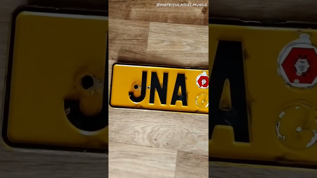 de donde son las matriculas amarillas