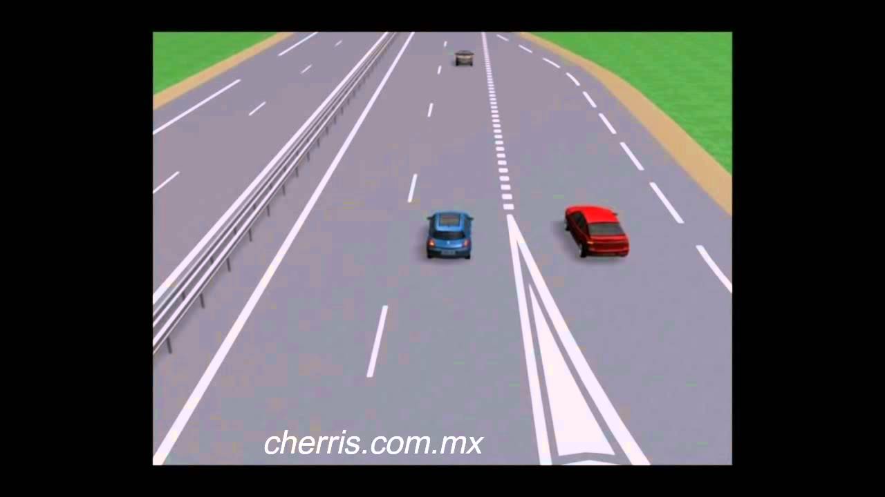 esta permitido adelantar por un carril de aceleracion