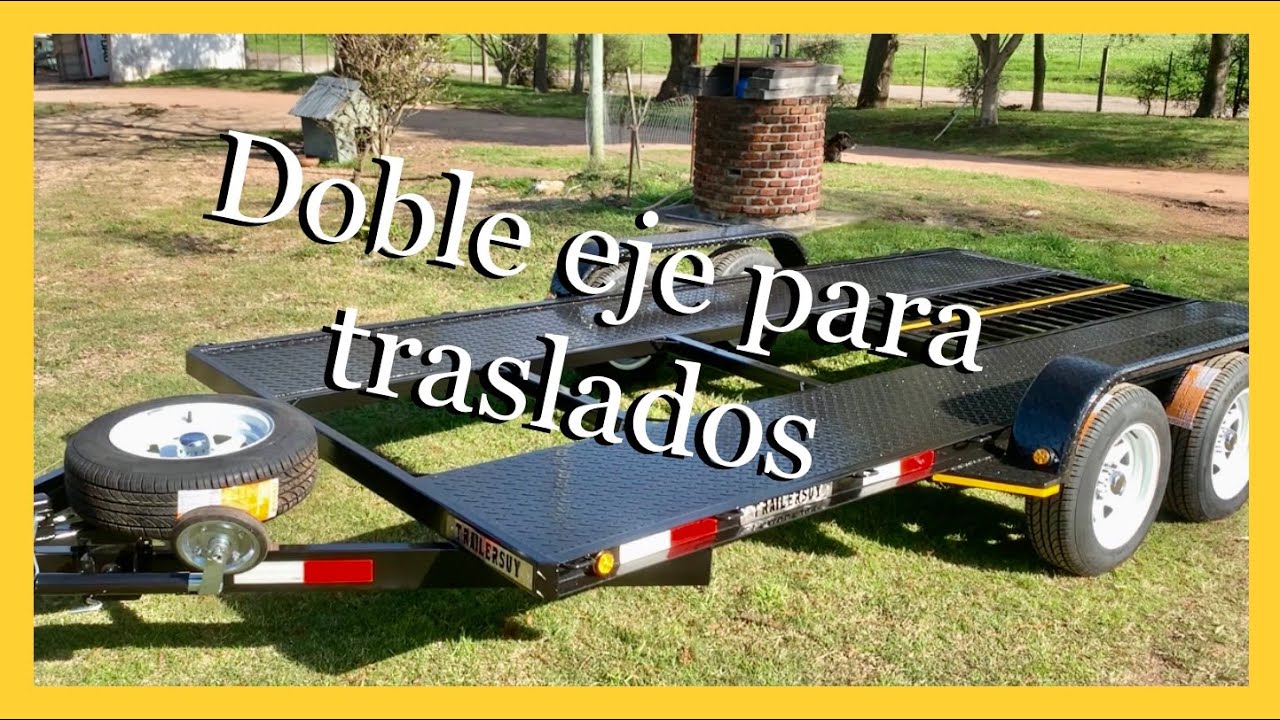 remolque de dos ejes para coche