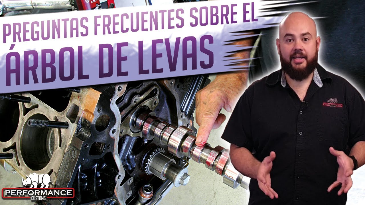 el arbol de levas del motor