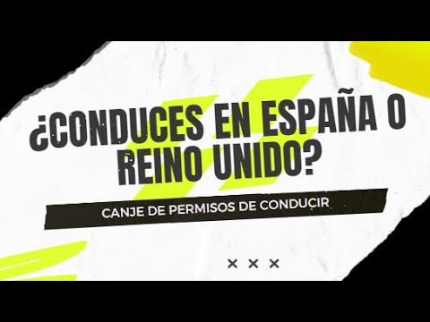 canje carnet de conducir reino unido españa