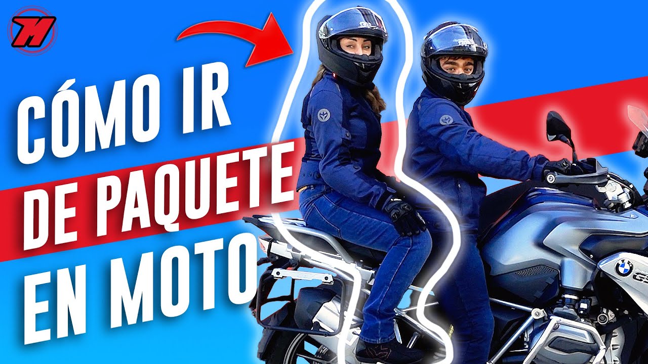 como ir de paquete en moto