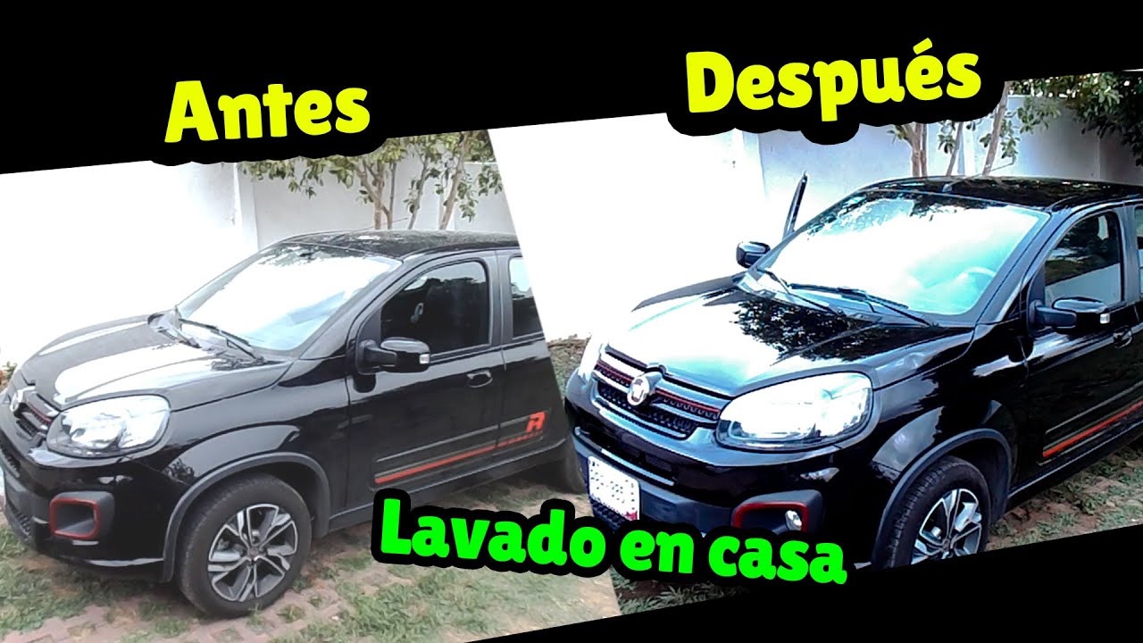 como lavar el coche en casa