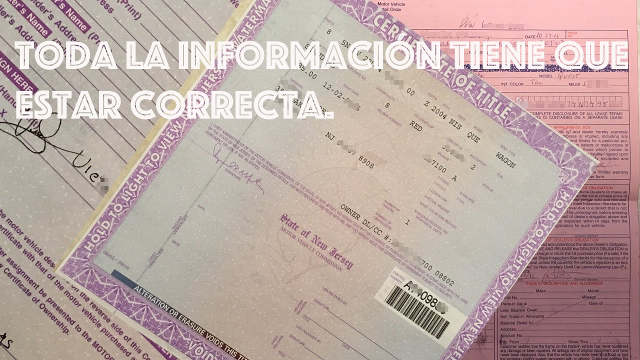 cual es la documentacion del coche