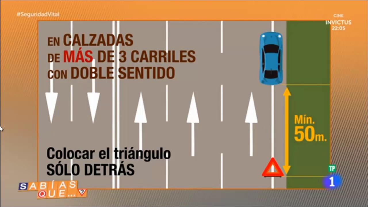 cuantos triangulos de preseñalizacion hay que llevar