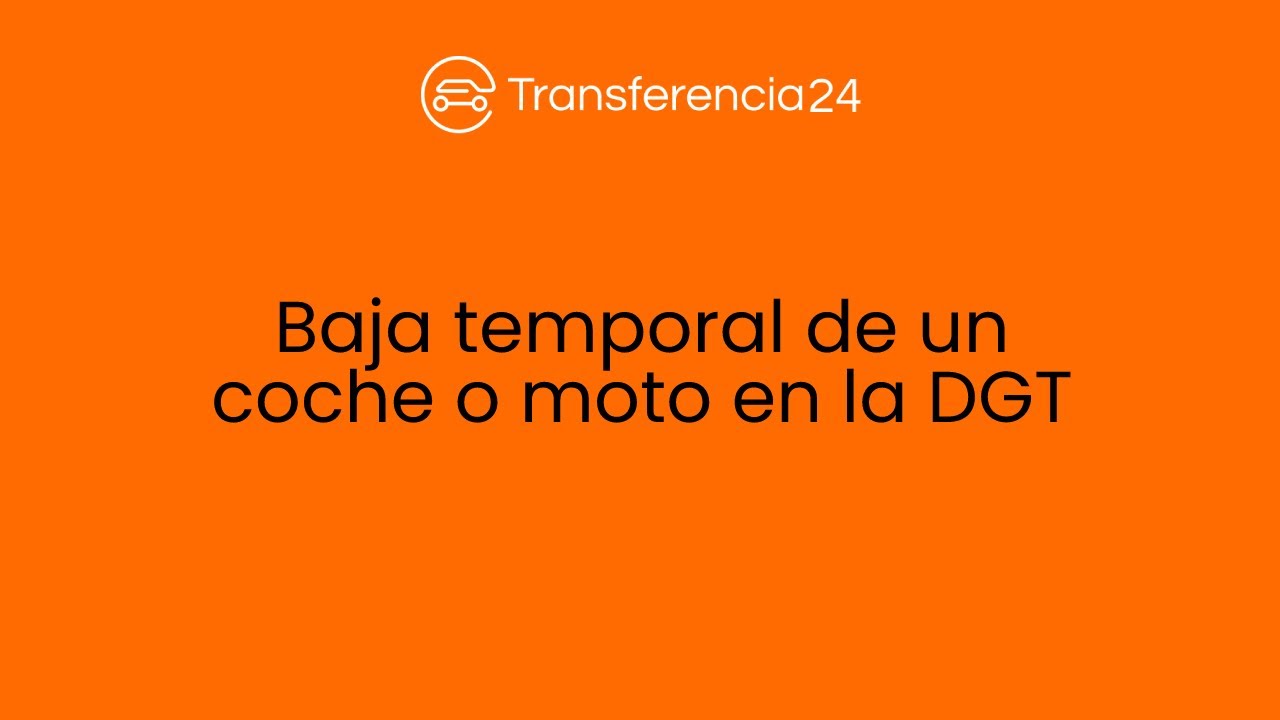 dar de baja temporal un coche online