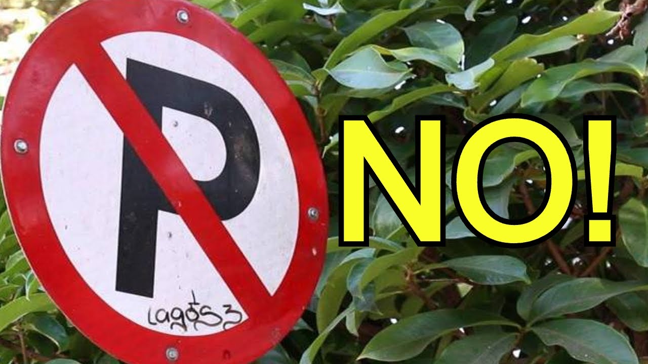 entre otros lugares dónde está prohibido estacionar en zona urbana