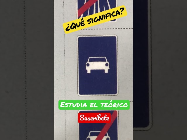 esta señal indica la entrada a una vía reservada para...