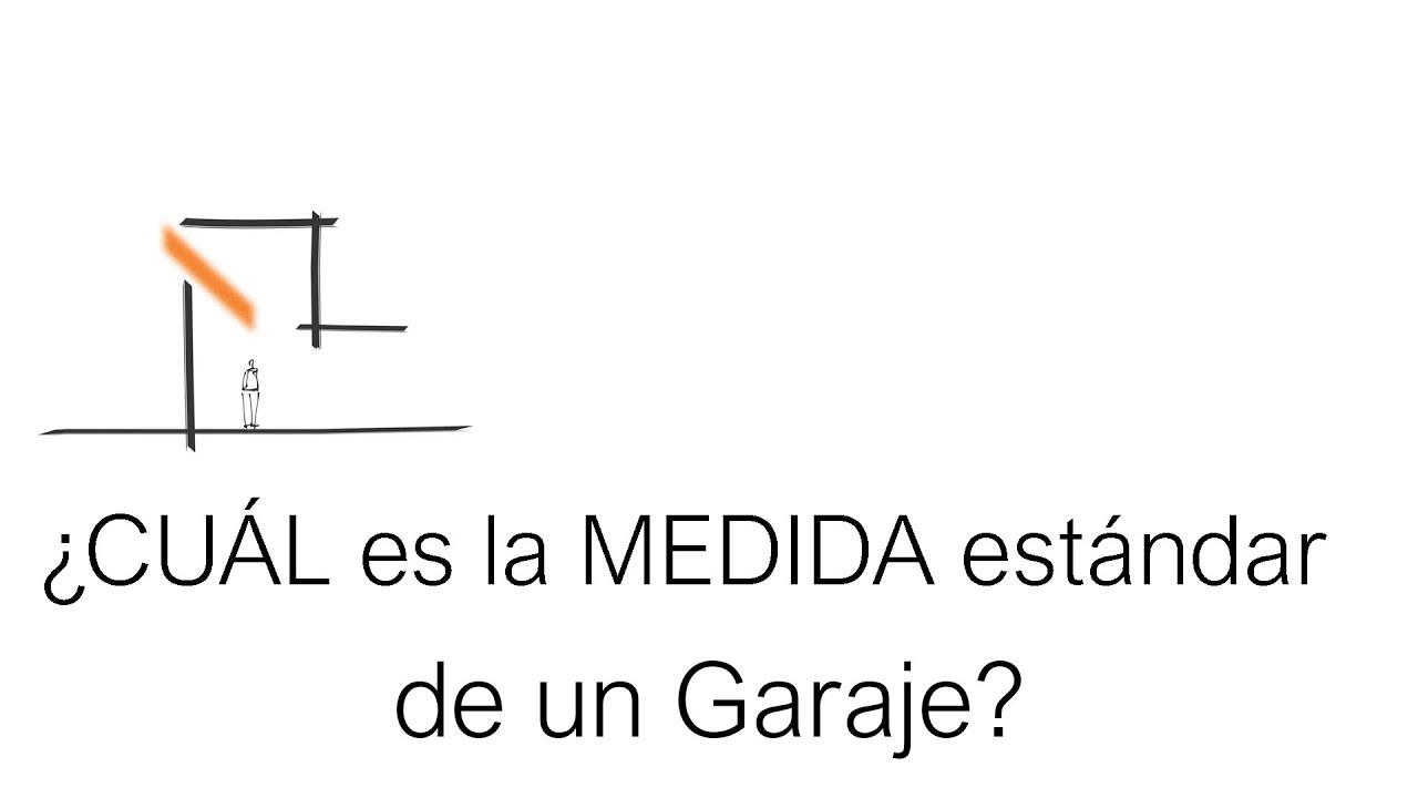medidas de un garaje para un coche