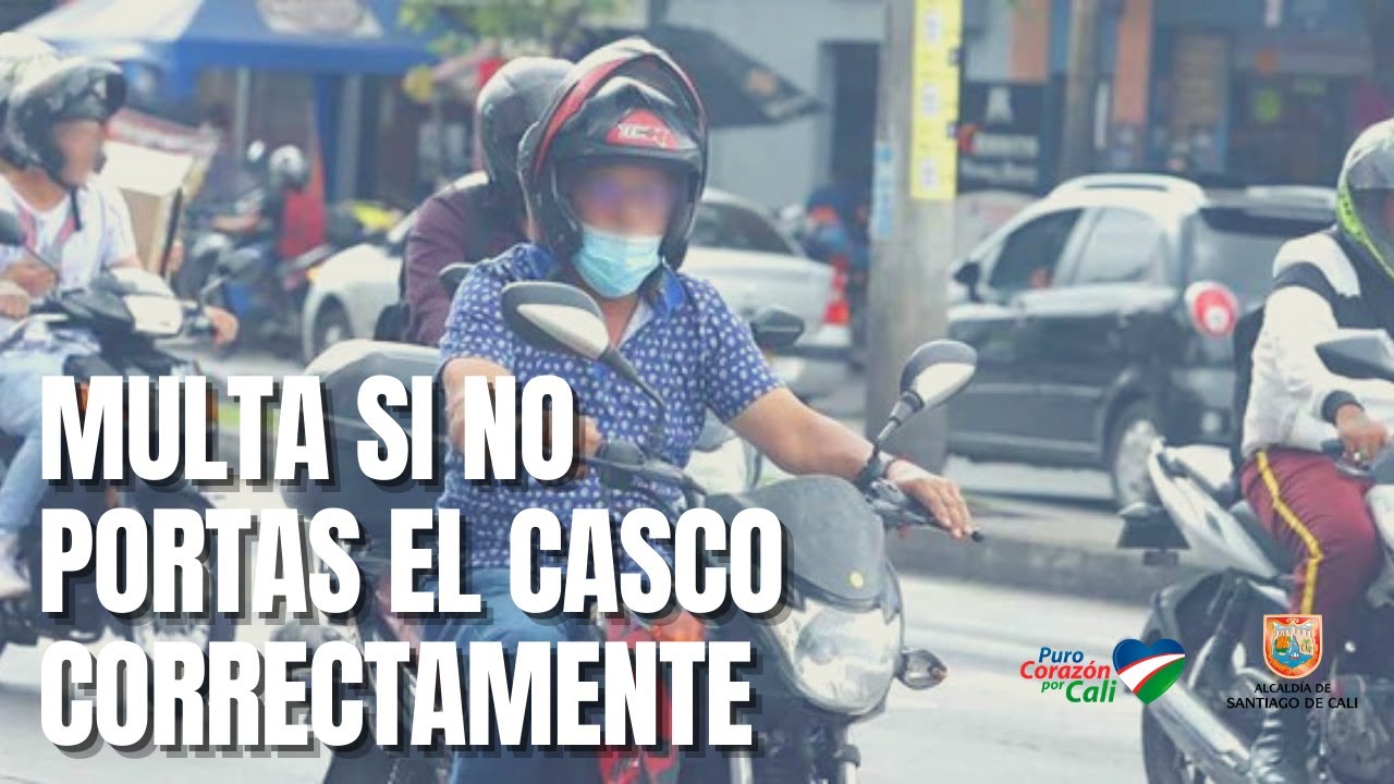 multa por ir sin casco acompañante