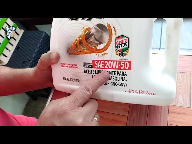 que aceite lleva mi coche gasolina