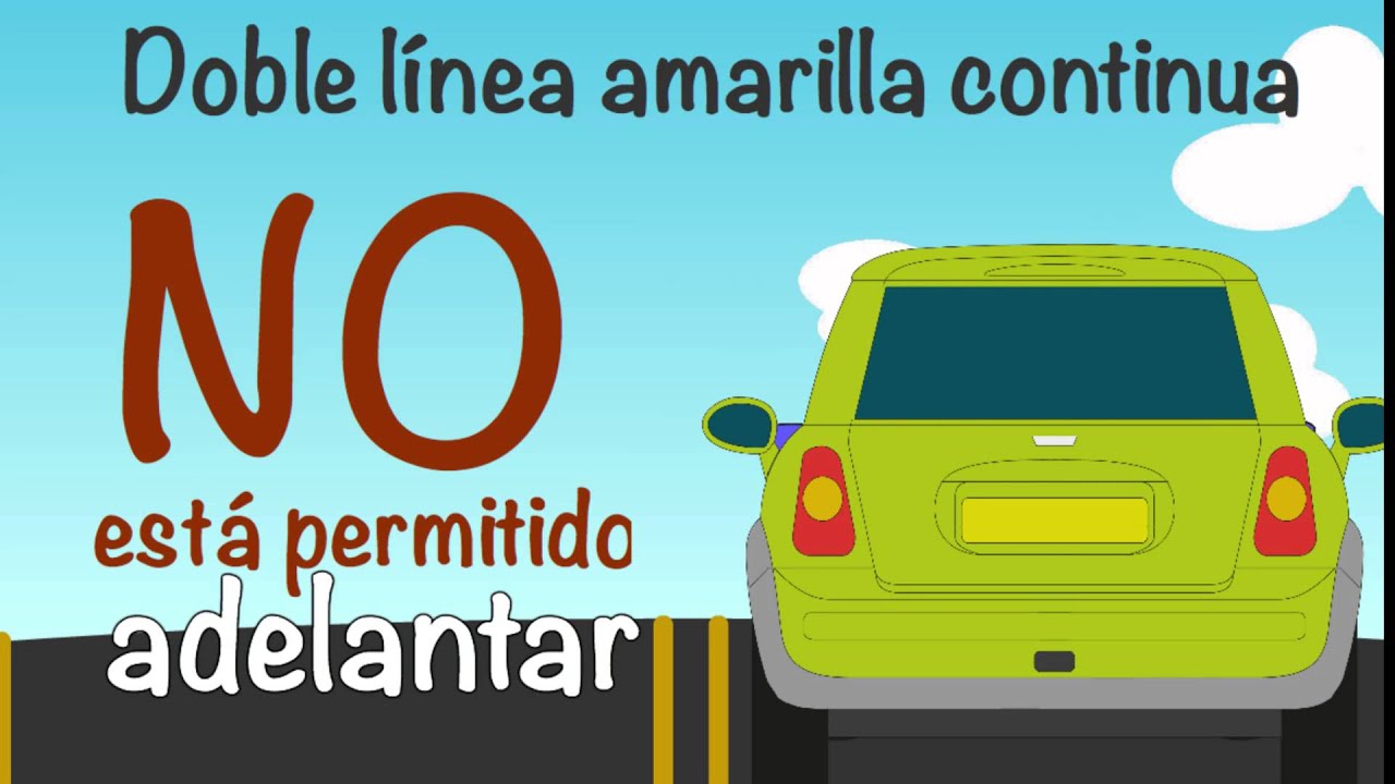 que significa la linea amarilla continua