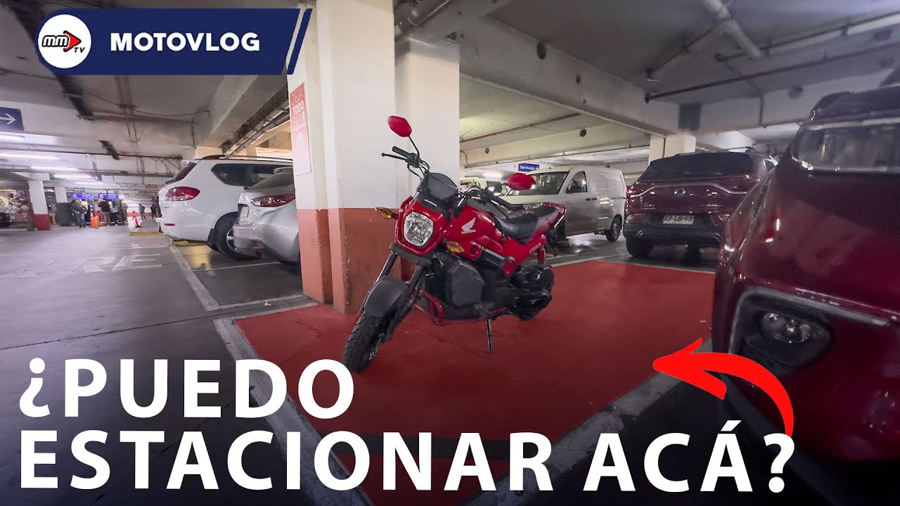 se puede aparcar en parking de motos