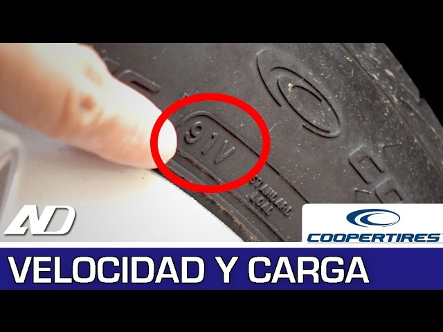 tabla indice de carga de neumaticos
