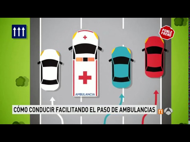 una ambulancia que circula con las señales apagadas